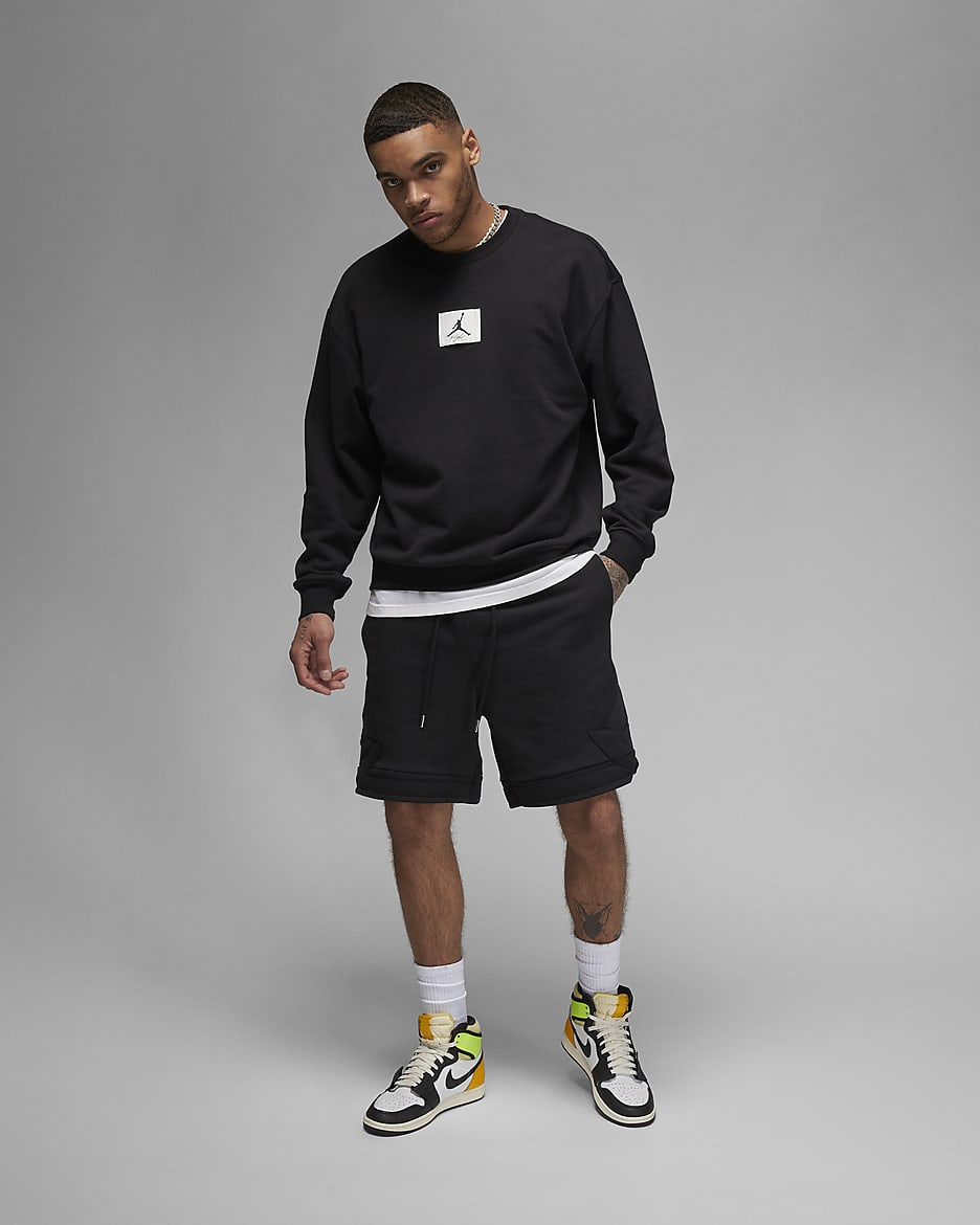 Jordan fleece crew sweatshirt discount